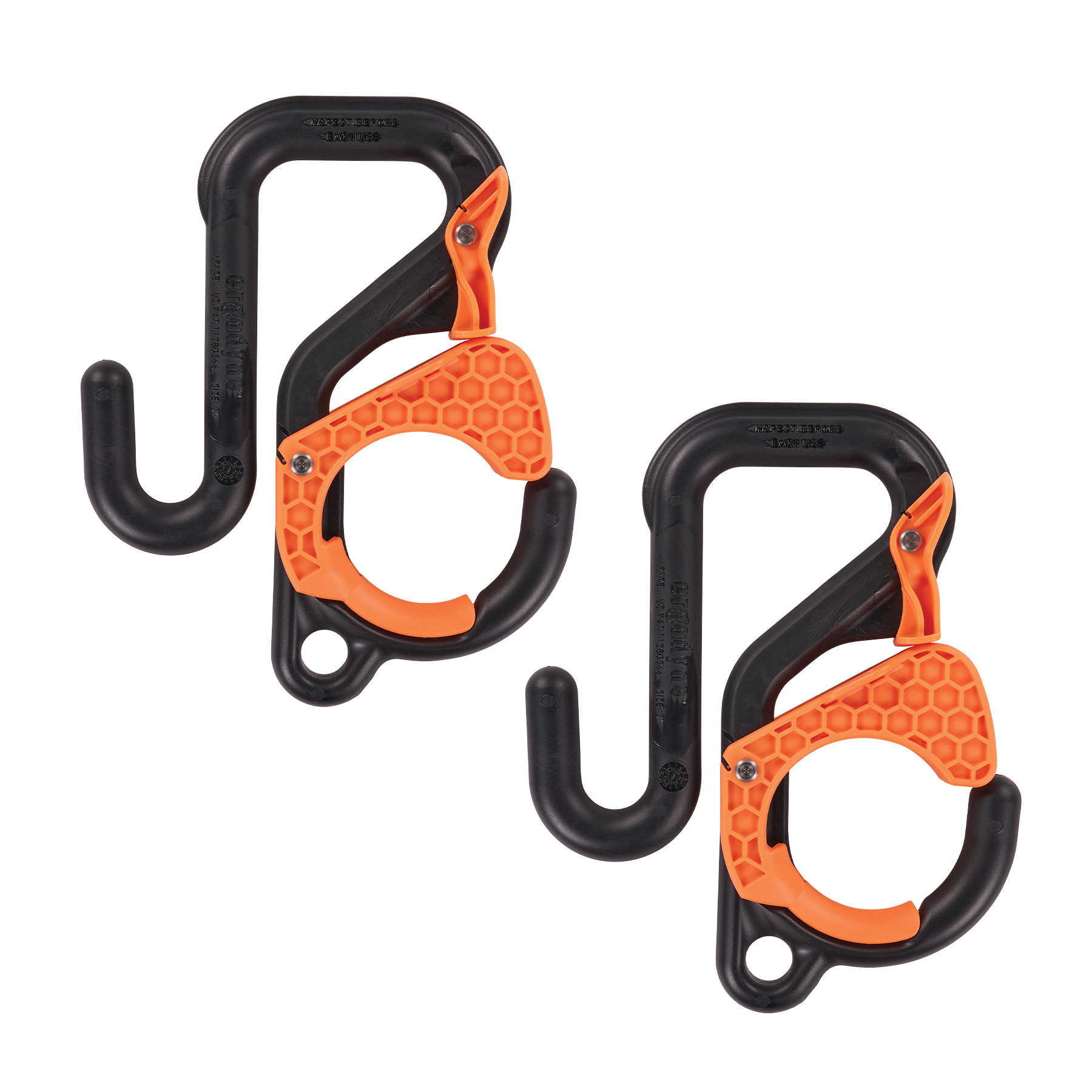 Ergodyne Squids 3178 Locking Aerial Bucket Hook with Tethering Point (2-Pack) from GME Supply